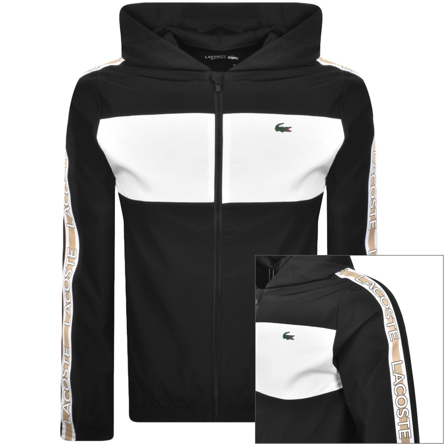 Lacoste Colour Block Sport Jacket Black | Mainline Menswear